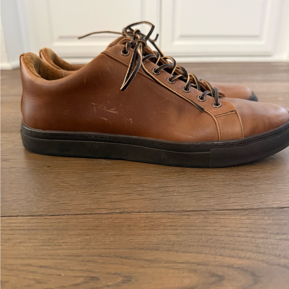 Thursday Men's Brown Leather Sneakers